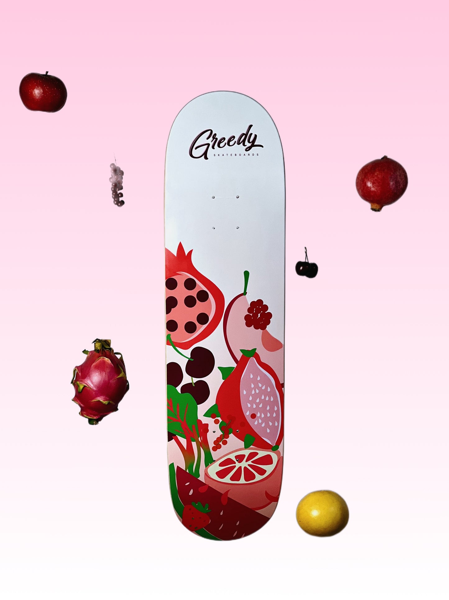 Planche de skateboard "Red Fresh"